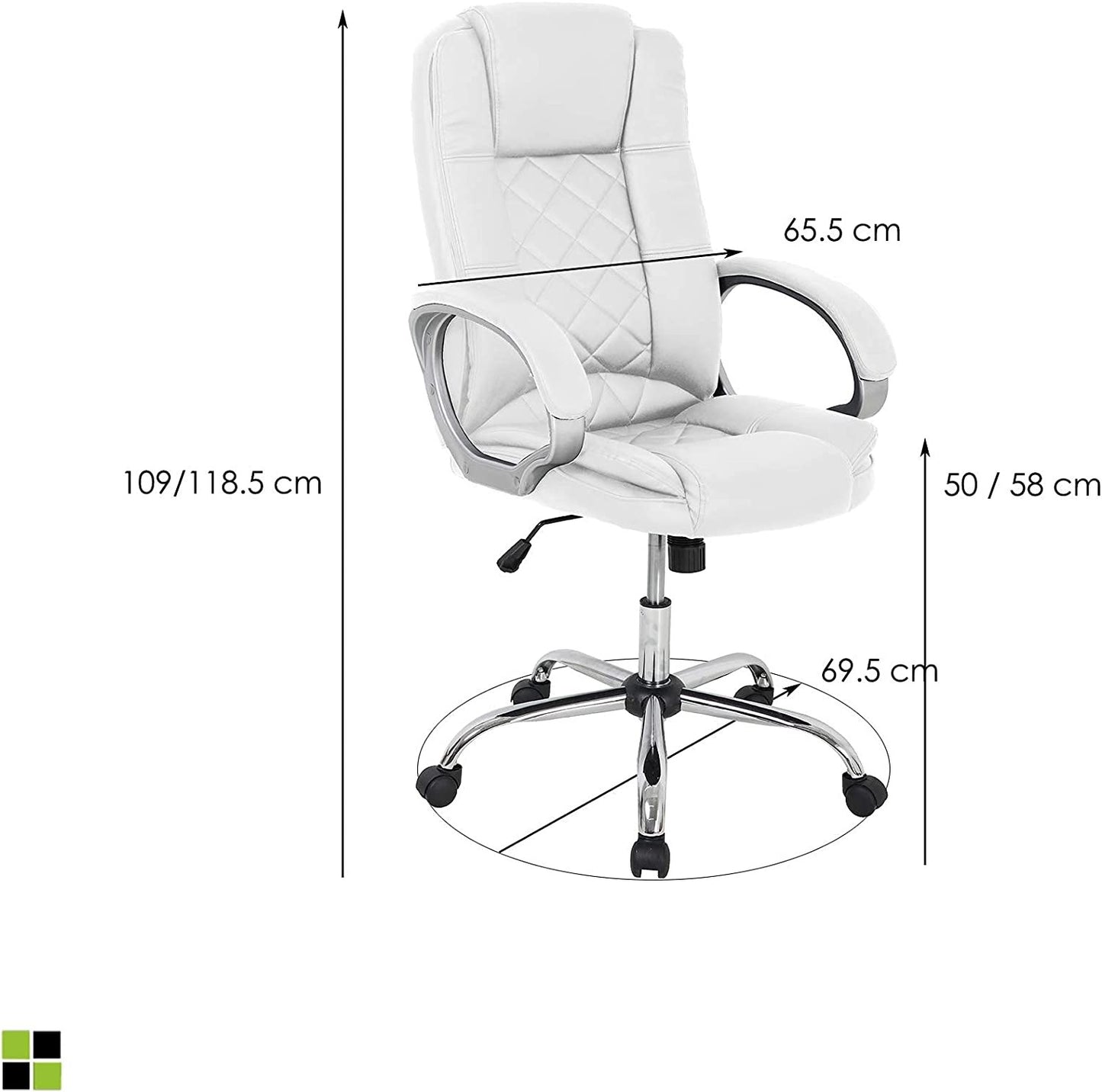 MOMMA HOME Silla de Oficina - Modelo Cash - Silla de Oficina Ergonómica - Elegante y Moderna - Máxima Comodidad