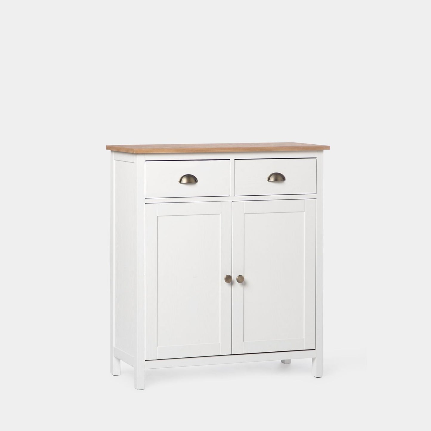 Mueble recibidor en madera color blanco Marais -  Klast