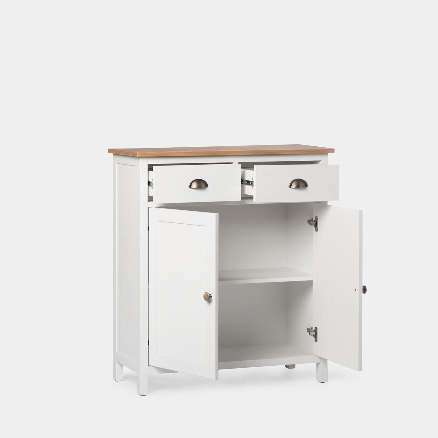 Mueble recibidor en madera color blanco Marais -  Klast