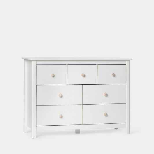 Mueble auxiliar de 7 cajones lacado en color blanco Eloise -  Klast