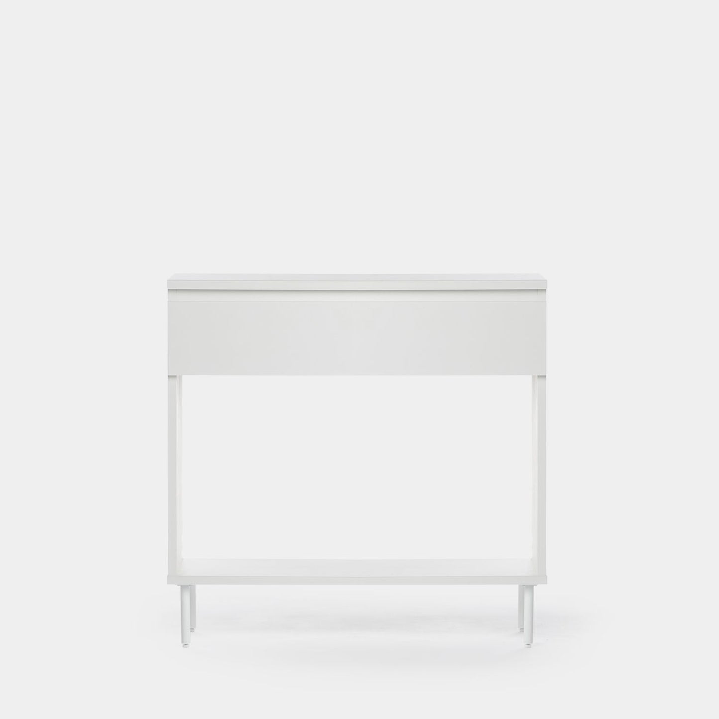 Mueble recibidor con cajón en madera color blanco Esben -  Klast