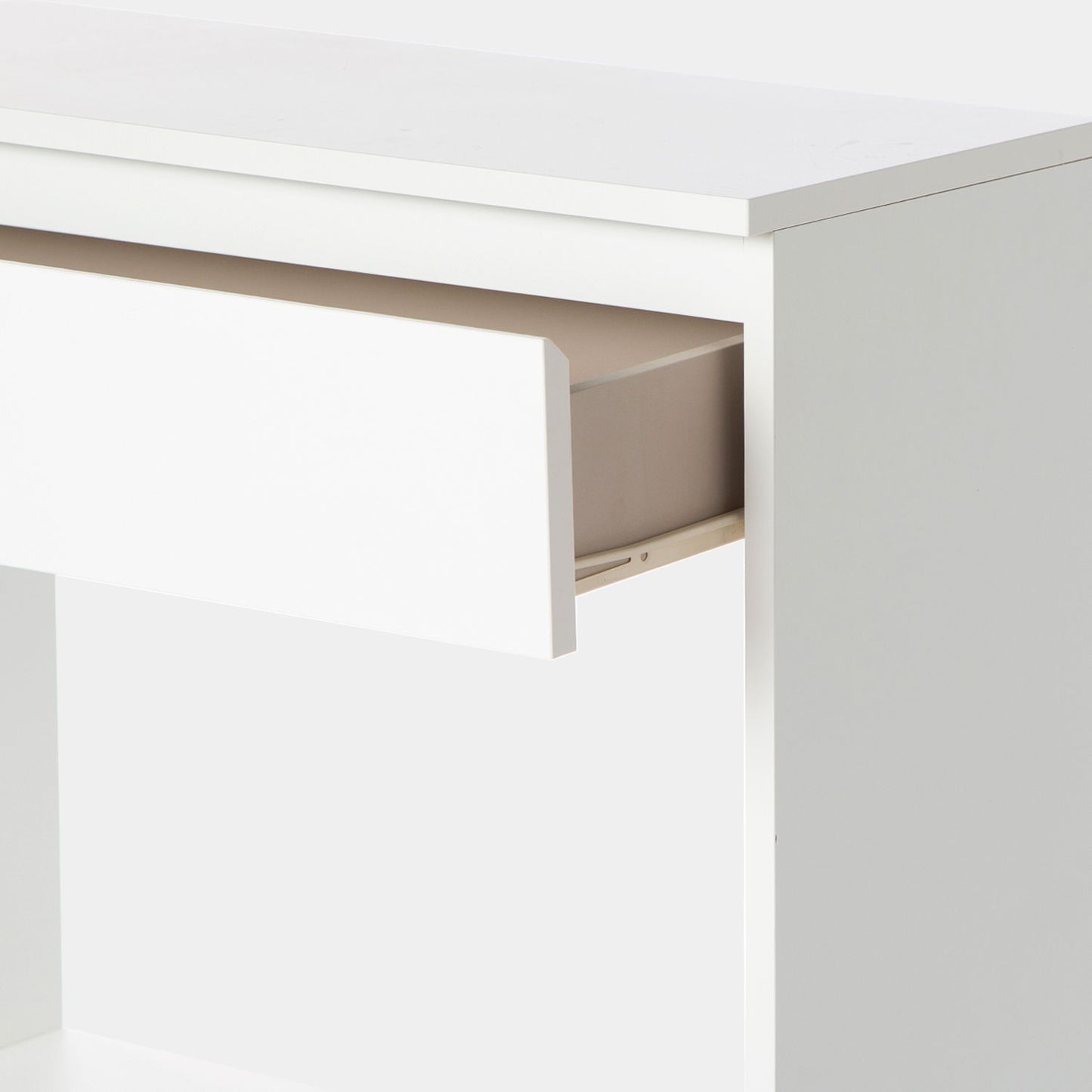 Mueble recibidor con cajón en madera color blanco Esben -  Klast