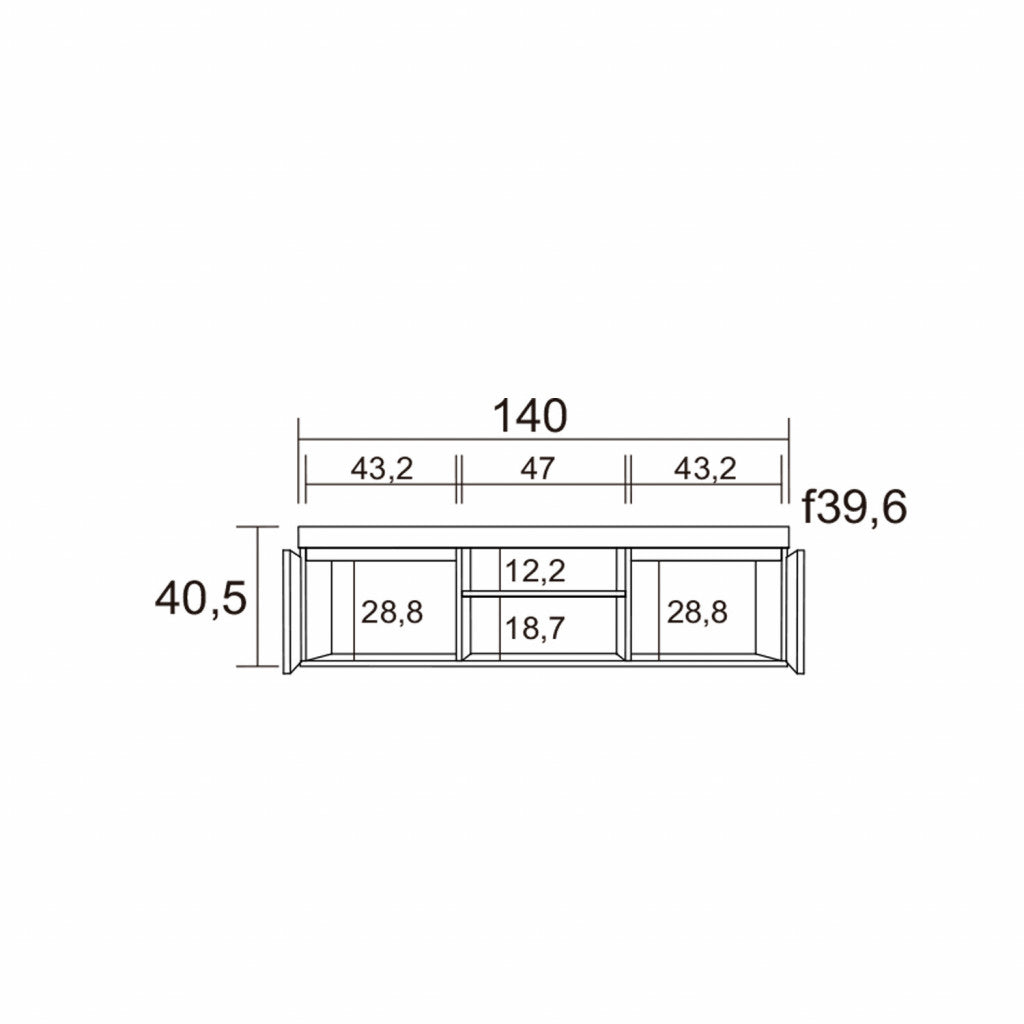 Mueble Tv Elis 140 Cm