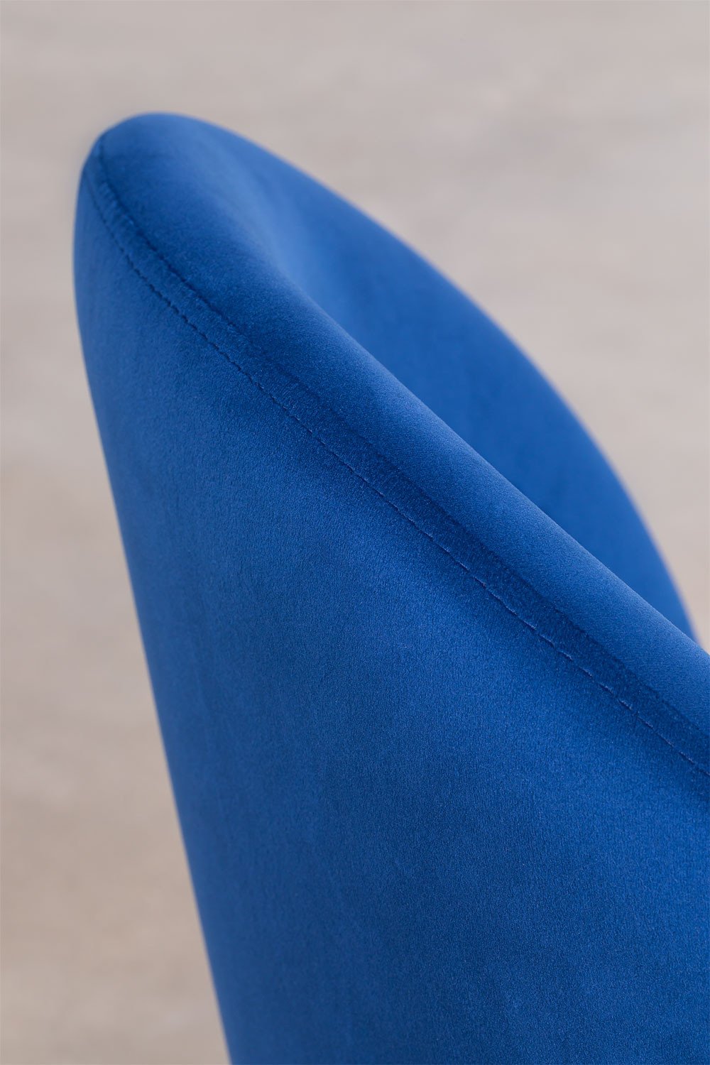 Pack 2 Sillas de Comedor en Terciopelo Kana Design Azul Marino Dorado -  SKLUM