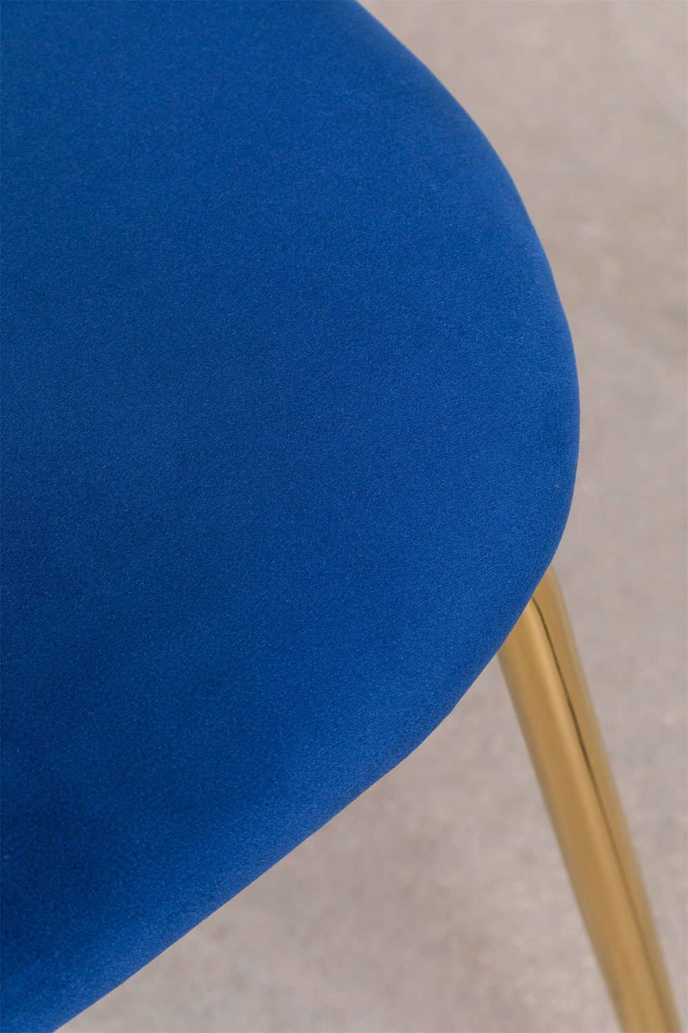 Pack 2 Sillas de Comedor en Terciopelo Kana Design Azul Marino Dorado -  SKLUM