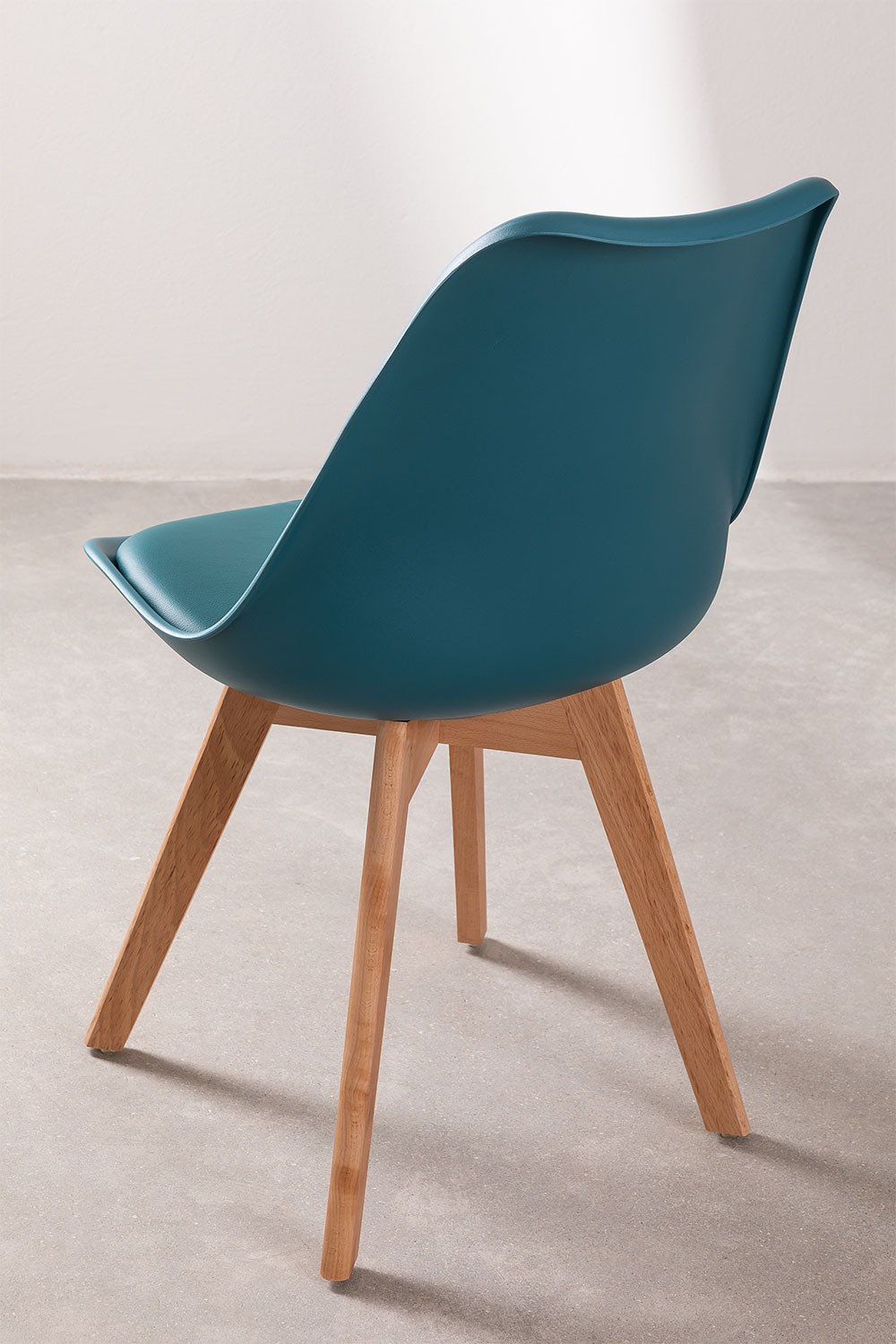 Pack de 4 sillas de comedor Nordic Azul Turquesa Intenso -  SKLUM