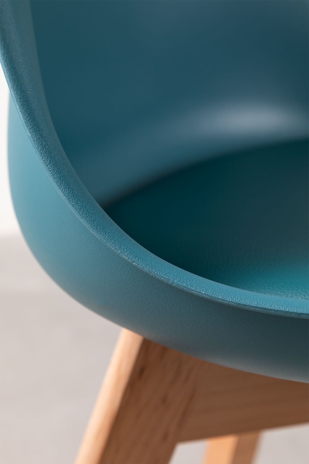 Pack de 4 sillas de comedor Nordic Azul Turquesa Intenso -  SKLUM