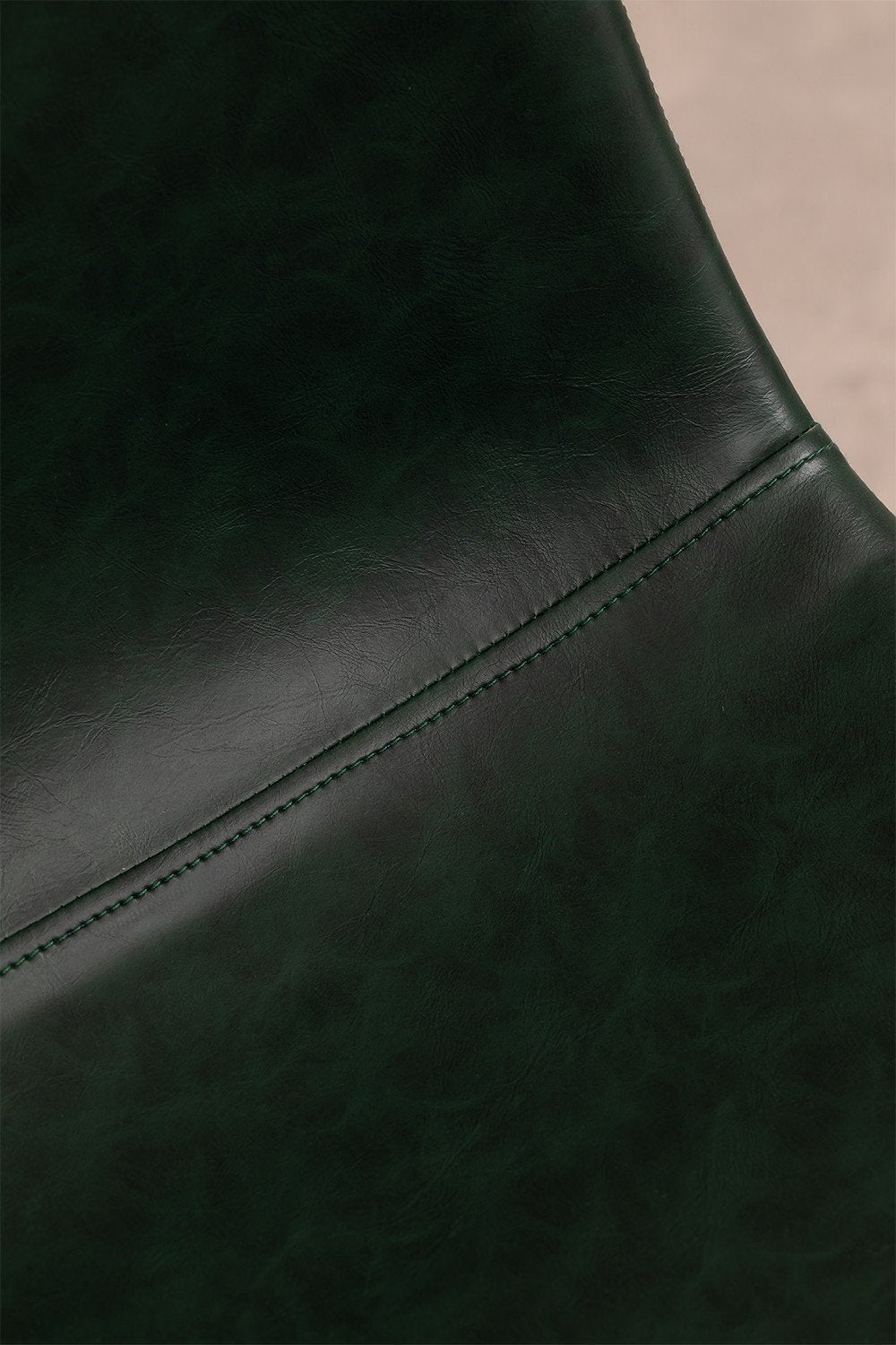 Pack de 4 Taburetes Altos en Polipiel Glamm ↑75 cm Verde Jungla Negro -  SKLUM