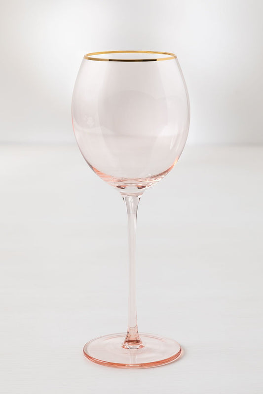 Pack de 4 Copas de Vino en Cristal 40 cl Candy Rosa -  SKLUM