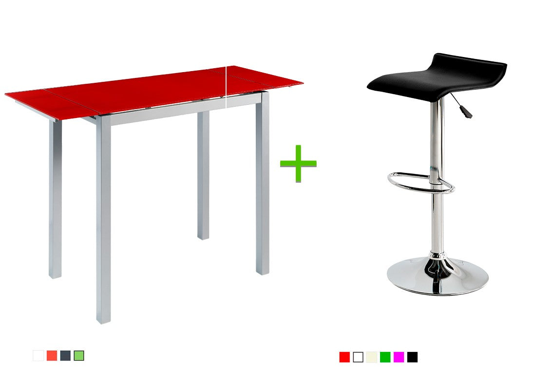 Pack Mesa de Cocina Calcuta + 2 taburetes Noa - Momma Home