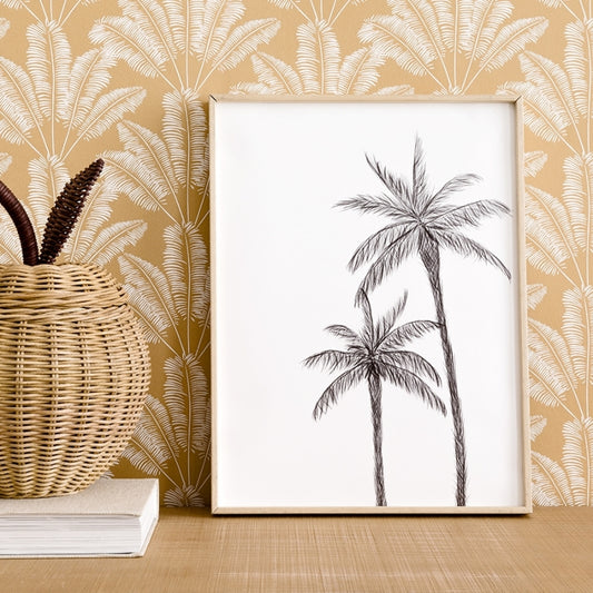 Lámina Palms Negro - Kenay Home