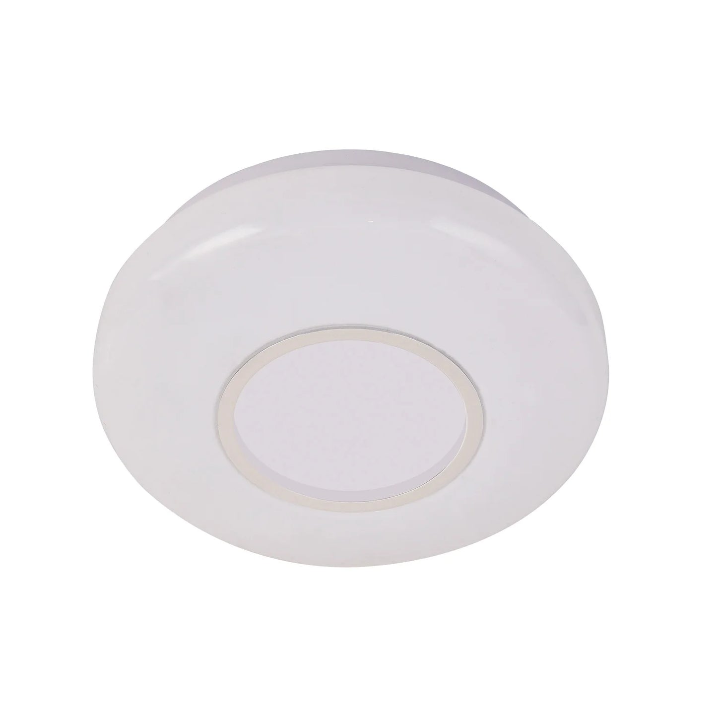 Lúzete - Plafón De Techo Led Jacobo 12 W 4000k Cromo Blanco Mate