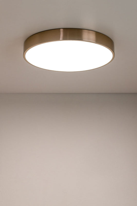 Plafón LED (Ø30 cm) Piercy Dorado -  SKLUM