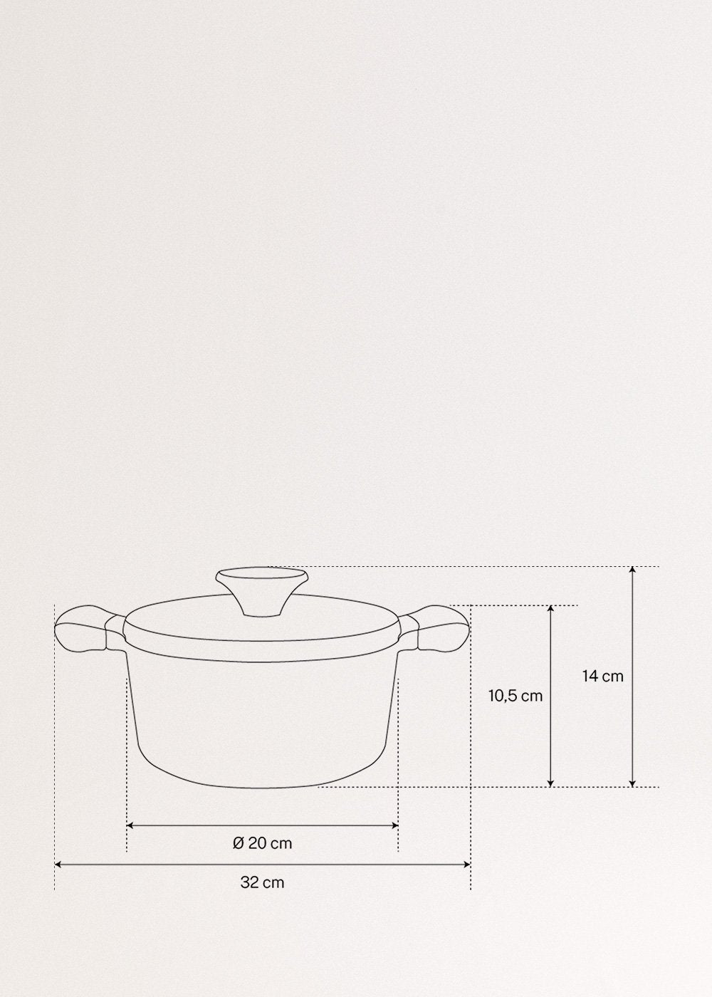 POT STUDIO - Olla de aluminio fundido y asas de baquelita