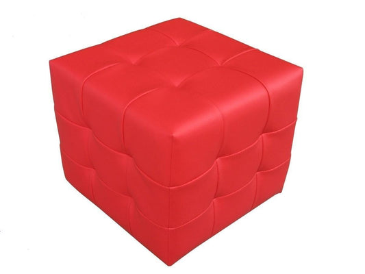 Pouff en forma de Cubo capitoné  - Akasa Muebles