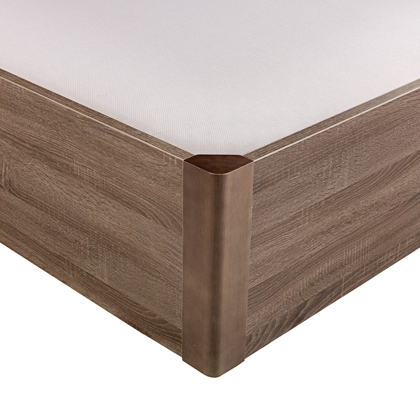 Canapé abatible de madera de alta capacidad tapa única de color roble - DESIGN - 80x200