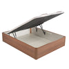 Canapé abatible de madera de alta capacidad tapa doble de color cerezo - DESIGN - 150x210