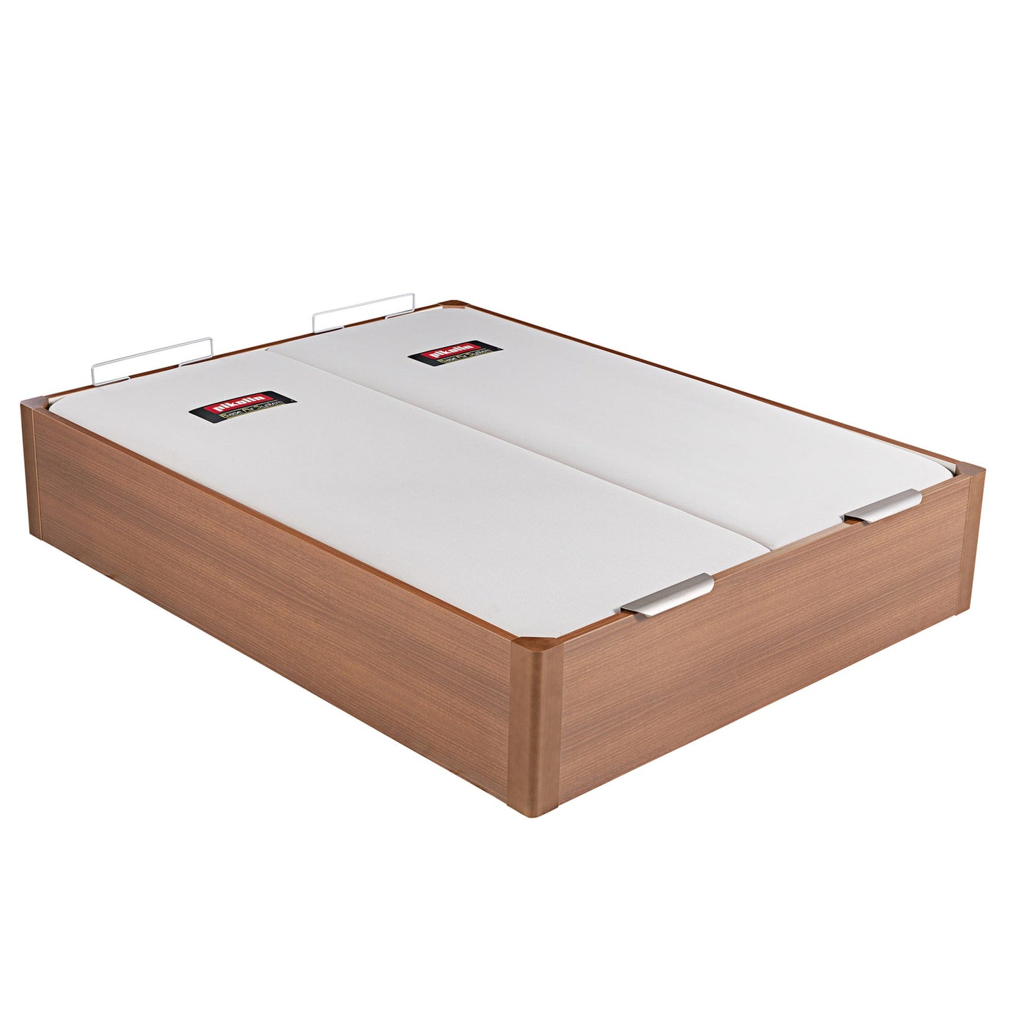 Canapé abatible de madera de alta capacidad tapa doble de color cerezo - DESIGN - 180x182