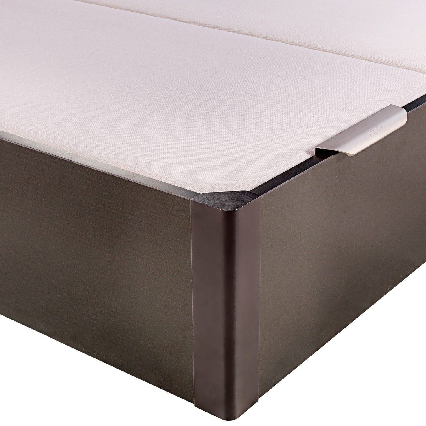 Canapé abatible de madera de alta capacidad tapa doble de color wengué - DESIGN - 160x220