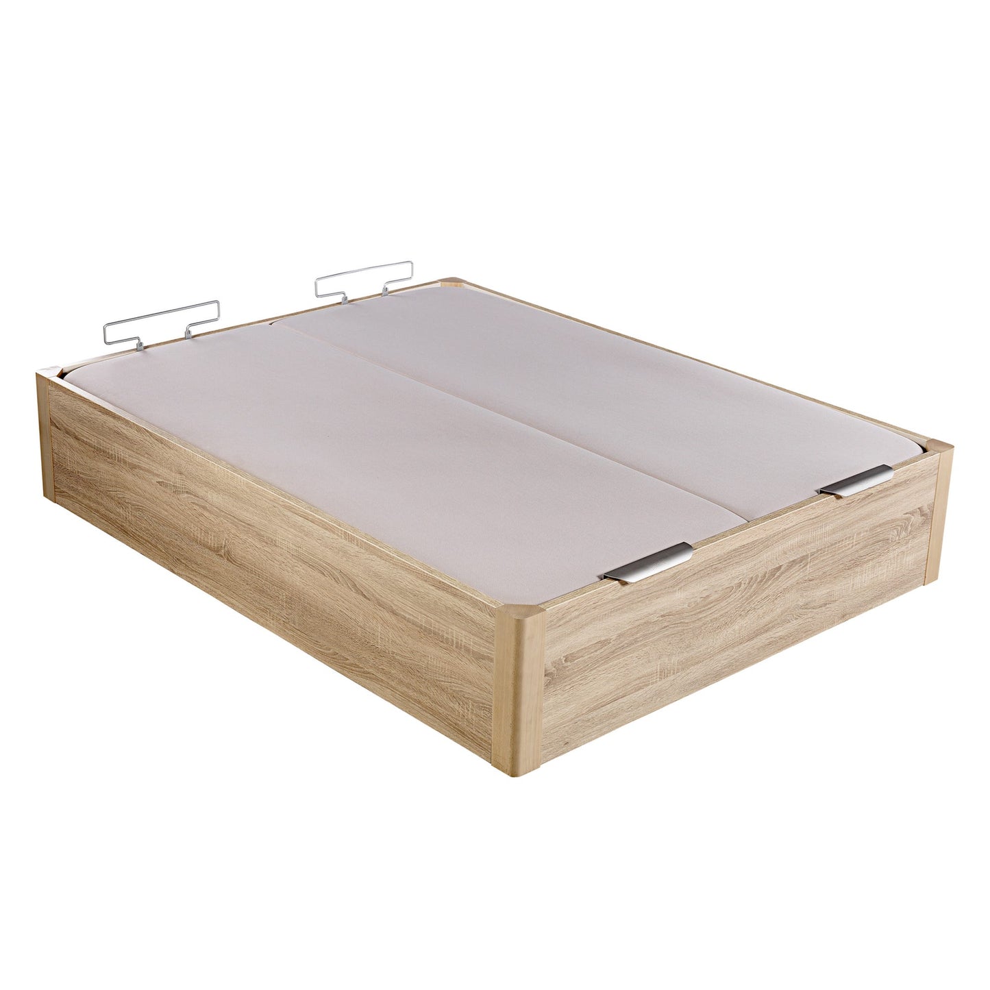 Canapé abatible de madera de alta capacidad tapa doble de color natural - DESIGN - 150x210