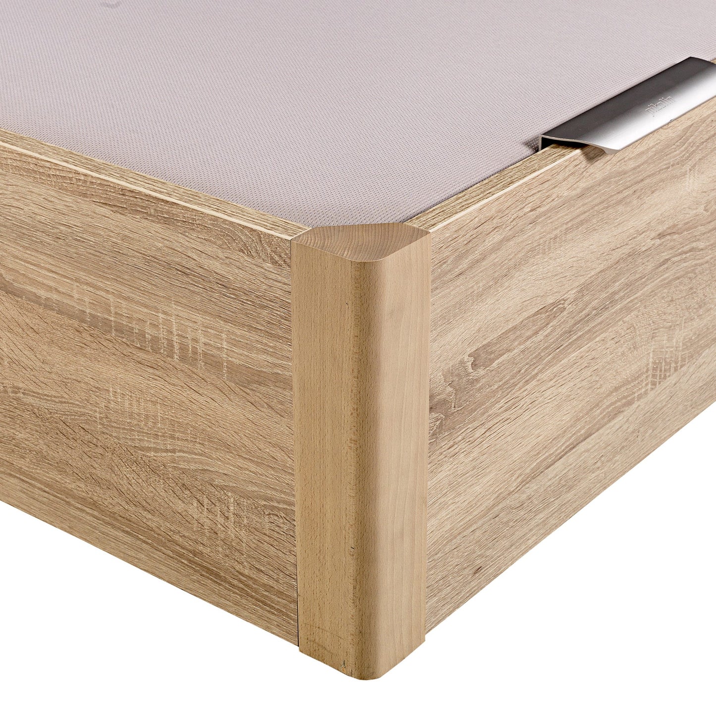 Canapé abatible de madera de alta capacidad tapa doble de color natural - DESIGN - 160x210