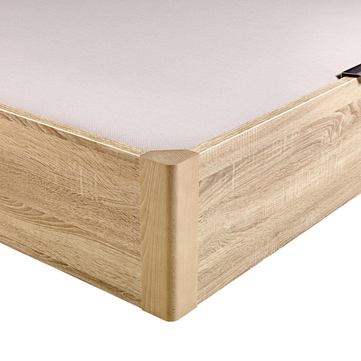 Canapé abatible de madera tapa única de color natural - DESIGN - 140x182