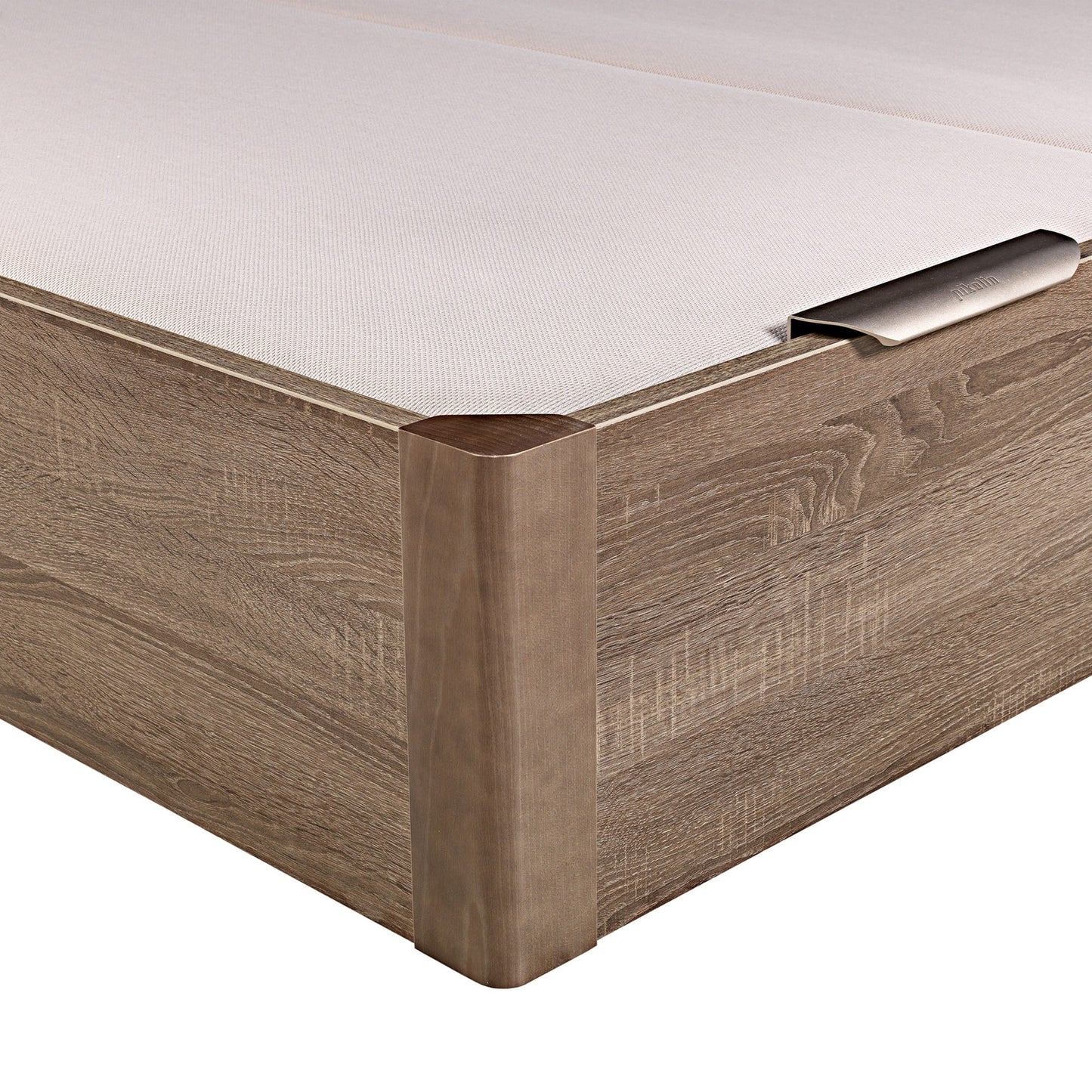 Canapé abatible de madera de tapa doble de color roble - DESIGN - 150x190