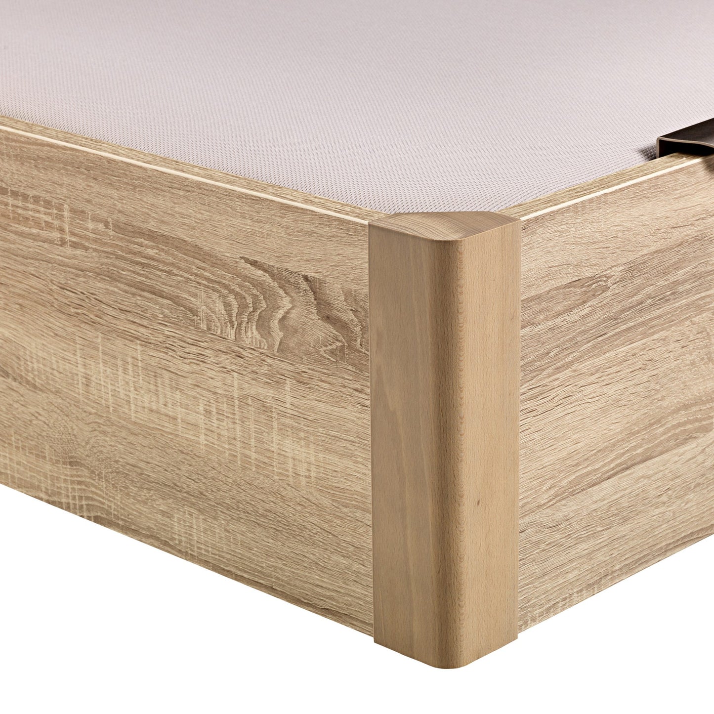 Canapé abatible de madera de tapa doble de color natural - DESIGN - 180x200