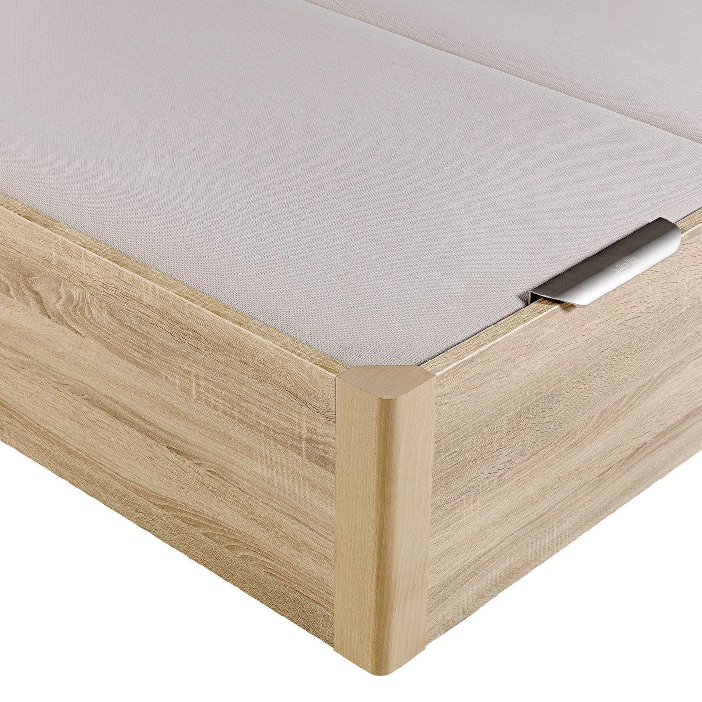 Canapé abatible de madera eléctrico de alta capacidad tapa doble de color natural - DESIGN - 180x200