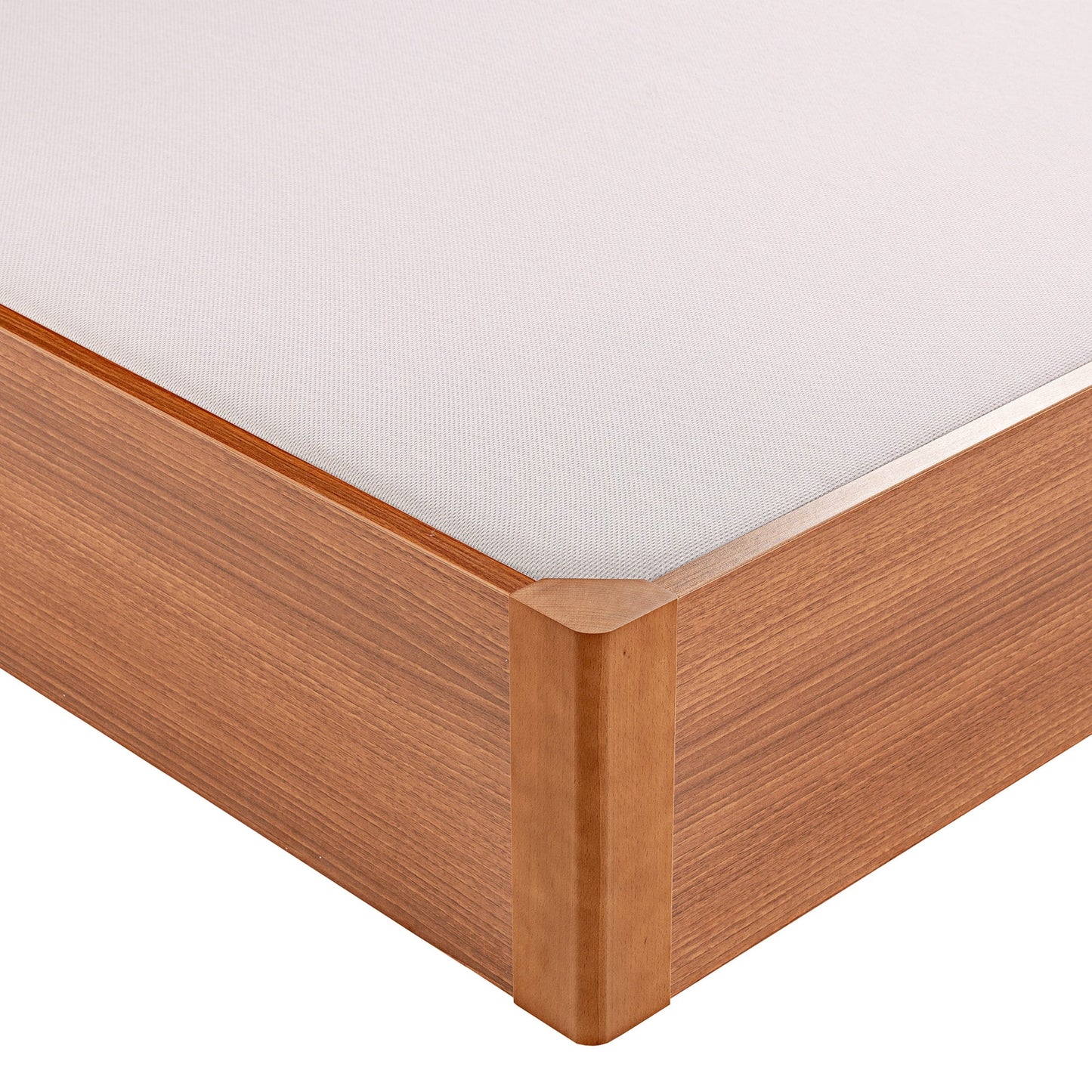 Canapé abatible de madera eléctrico tapa única de color cerezo - DESIGN - 150x200