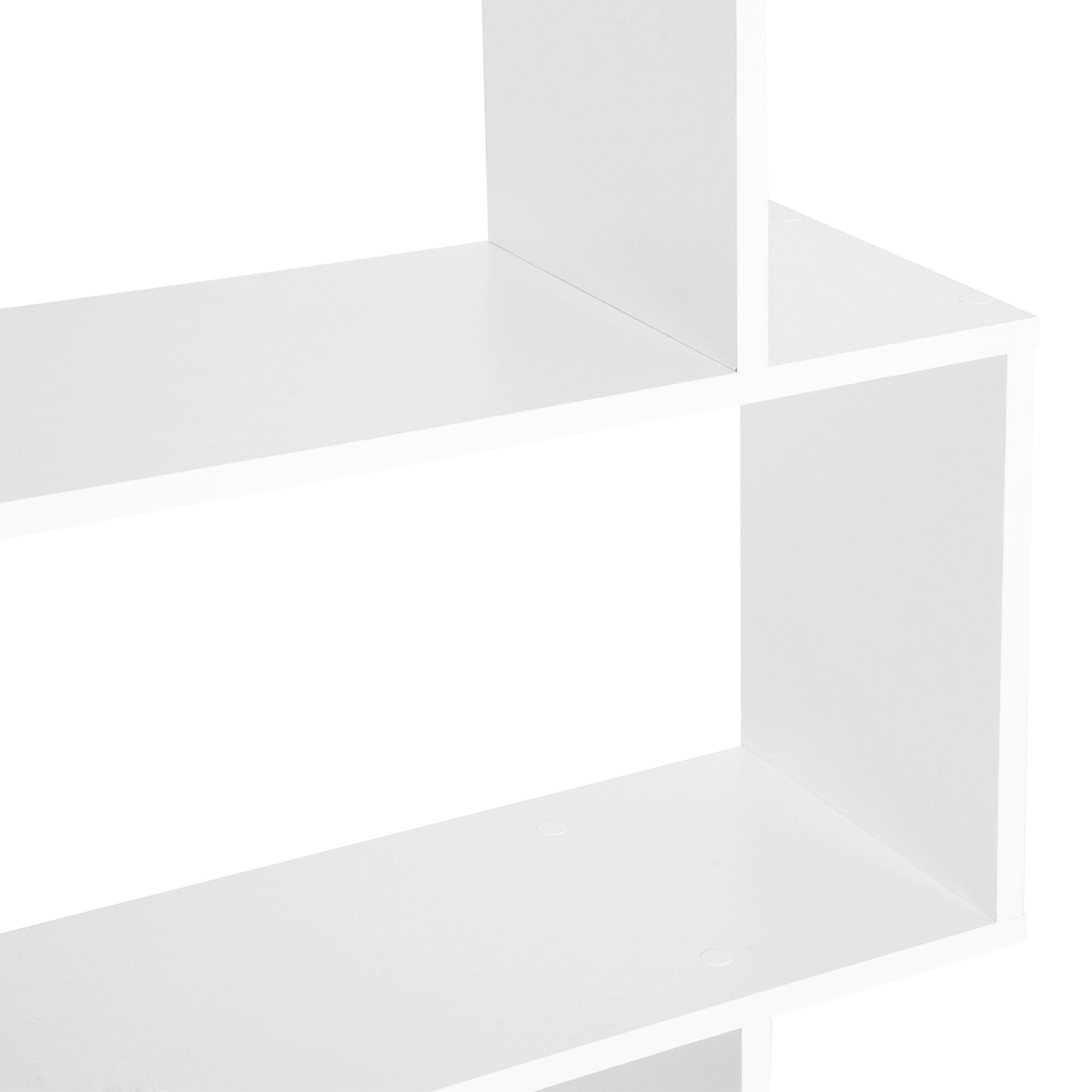 HOMCOM Estantería para Libros Moderna Librería con 6 Estantes para Comedor Salón Estudio 80x23x192 cm Blanco