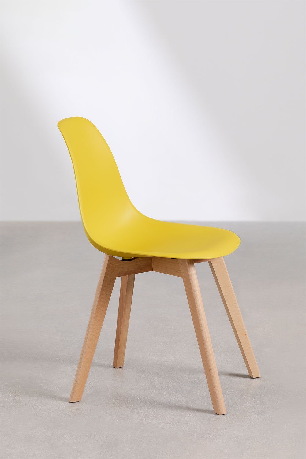 Silla de comedor Scand Nordic Amarillo Curri -  SKLUM