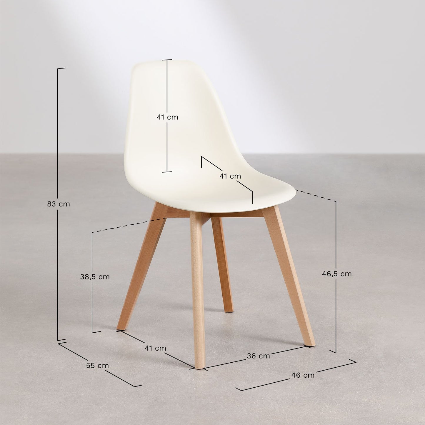 Silla de comedor Scand Nordic Celadón -  SKLUM