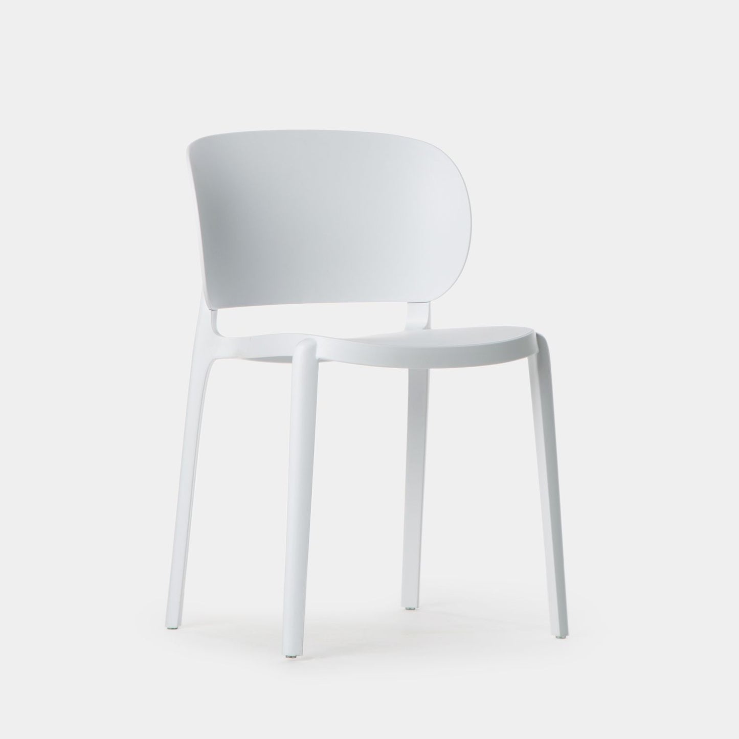 Silla de comedor en polipropileno blanco Jana -  Klast