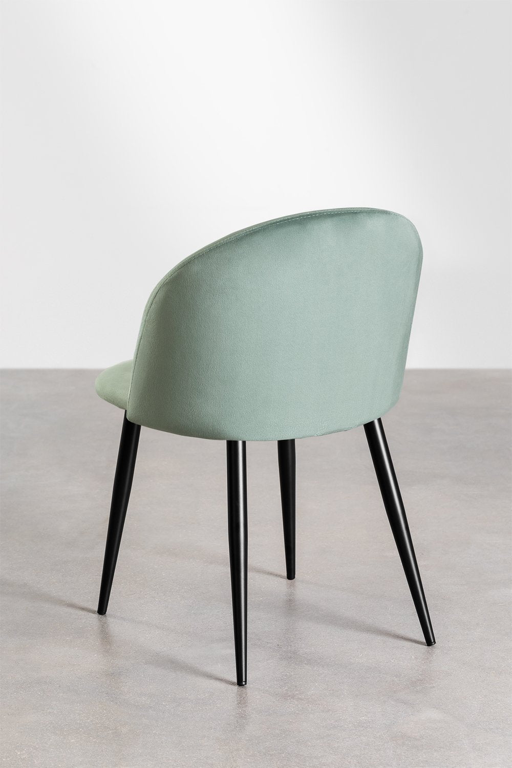 Silla de Comedor en Terciopelo Kana Verde Abeto -  SKLUM