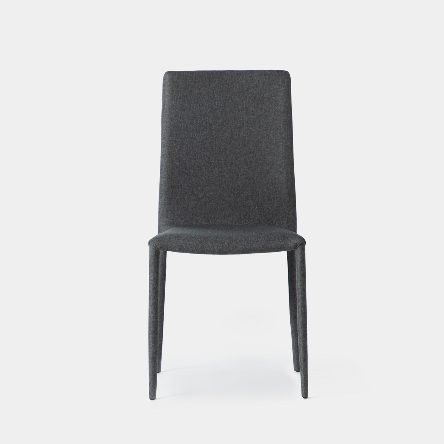 Silla de comedor tapizada gris oscuro Quinn -  Klast