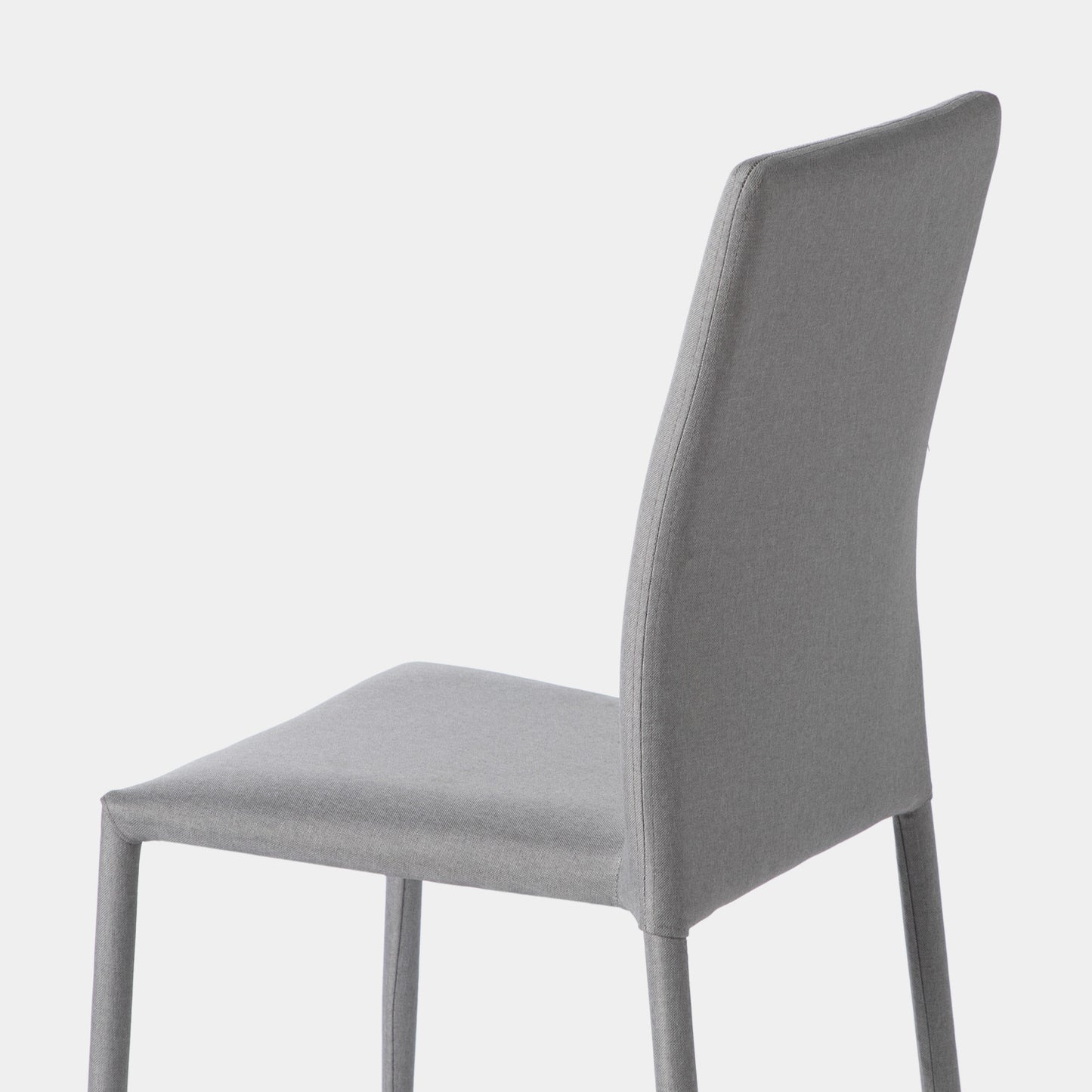 Silla de comedor tapizada gris topo Quinn -  Klast