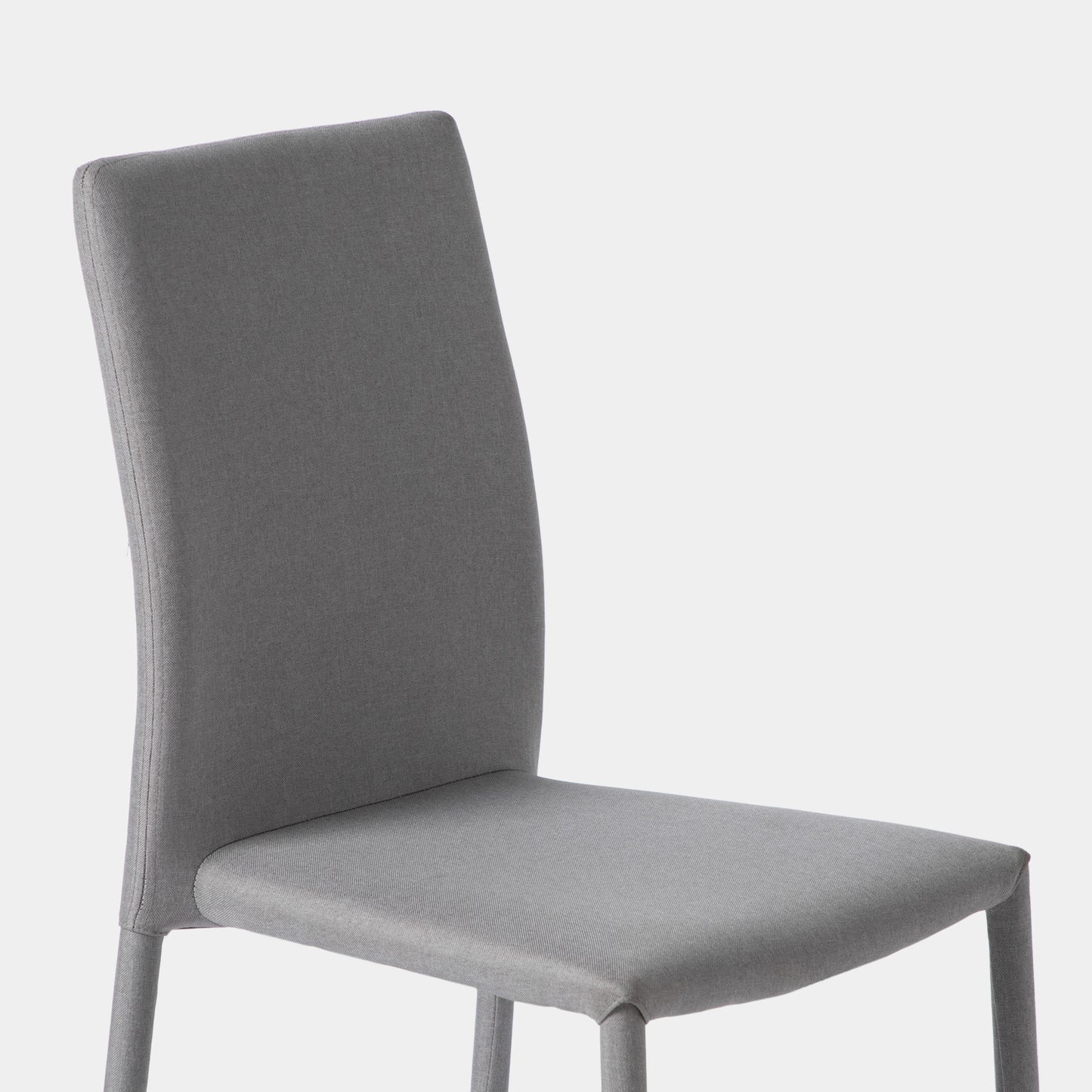 Silla de comedor tapizada gris topo Quinn -  Klast