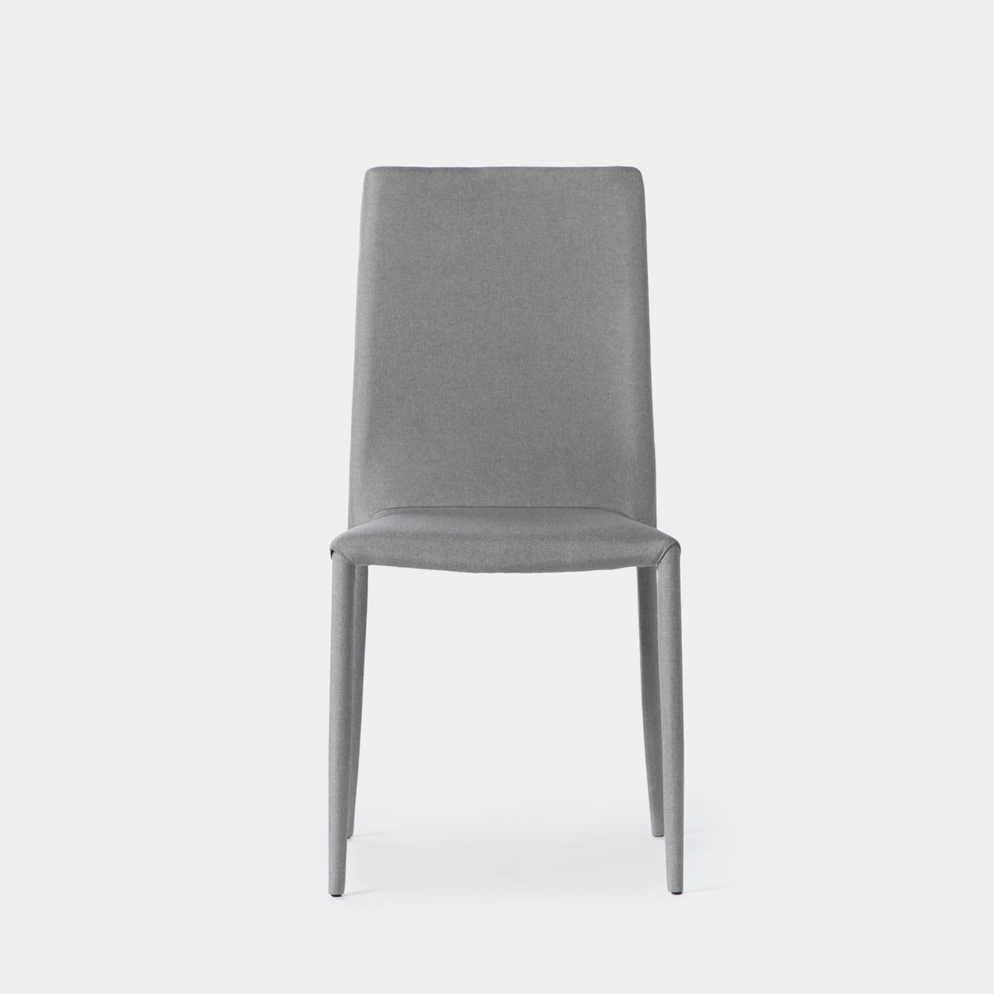 Silla de comedor tapizada gris topo Quinn -  Klast