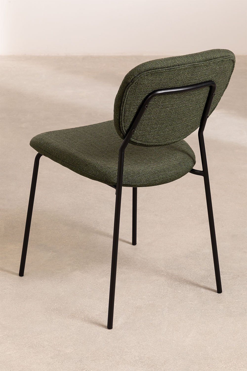 Silla de Comedor Apilable Taris Verde Army -  SKLUM