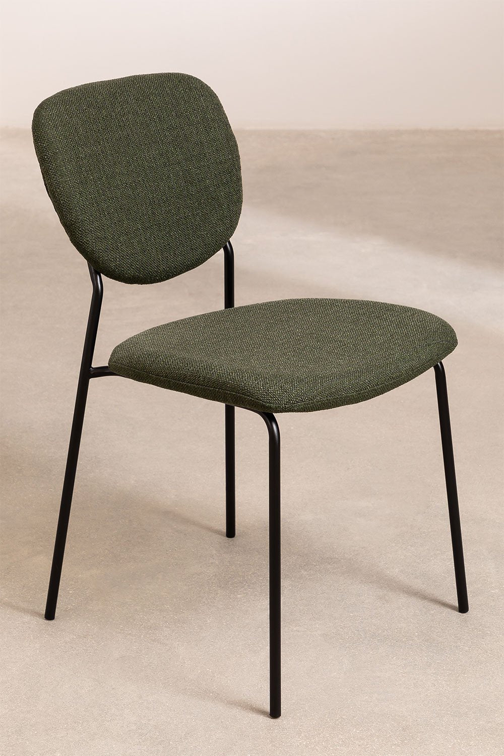 Silla de Comedor Apilable Taris Verde Army -  SKLUM