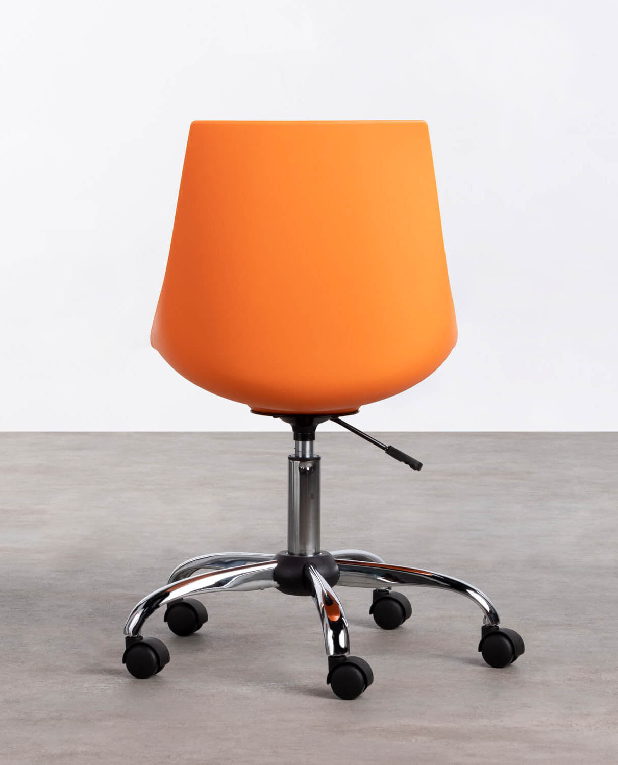 Silla de Oficina con Ruedas y Regulable Stile Naranja - The Masie