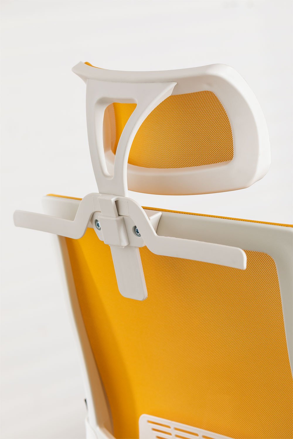 Silla de Oficina con Ruedas y Reposabrazos Teill Colors Naranja Albaricoque - Beige Lino -  SKLUM