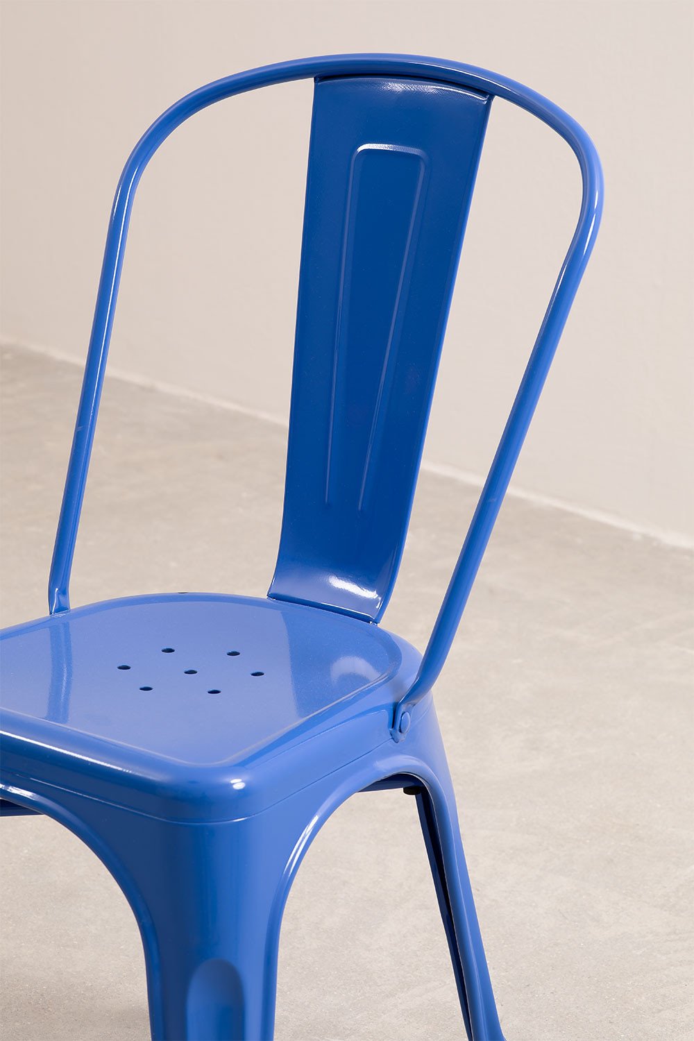 Silla Apilable LIX Azul Lapislázuli -  SKLUM