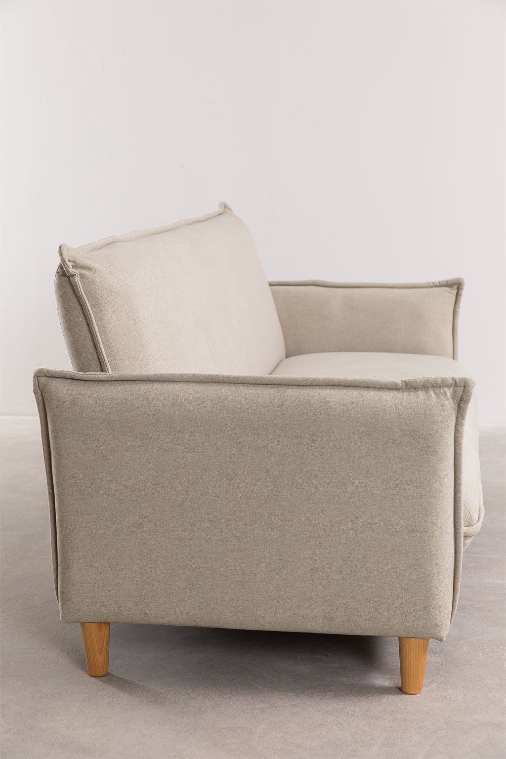 Sofá Reclinable de 2 plazas en Tela Shung Beige Crema -  SKLUM