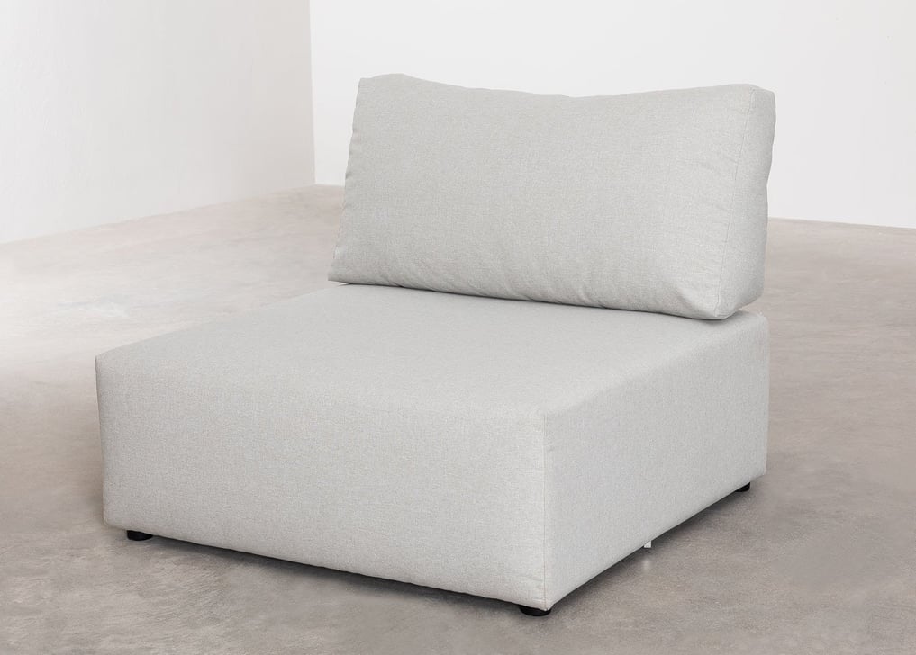 Sofá Modular de 4 Piezas con 2 Sillones Esquineros Kata Beige Crema -  SKLUM