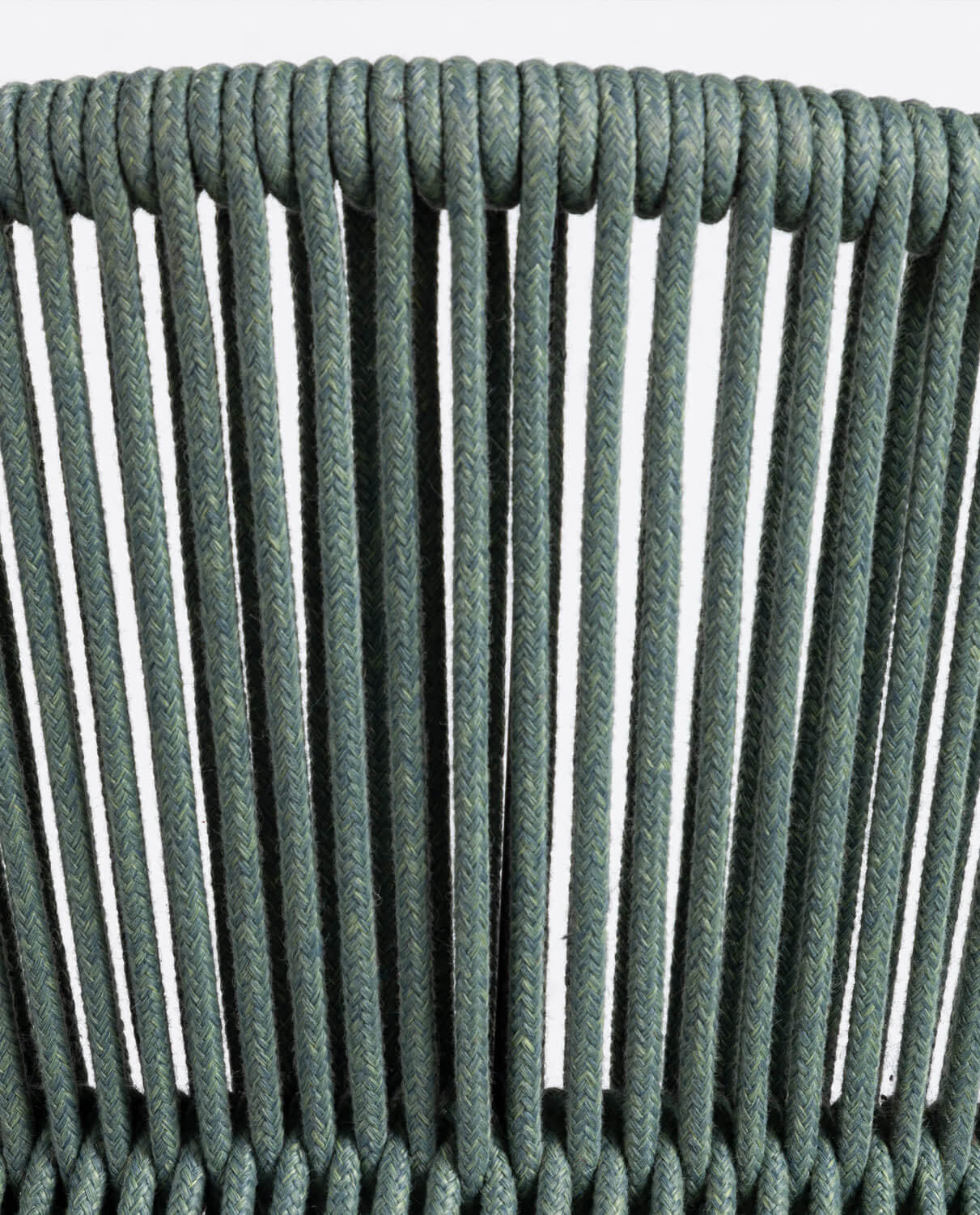 Taburete Alto de Terciopelo y Cuerda (66 cm) Drean Verde musgo - The Masie