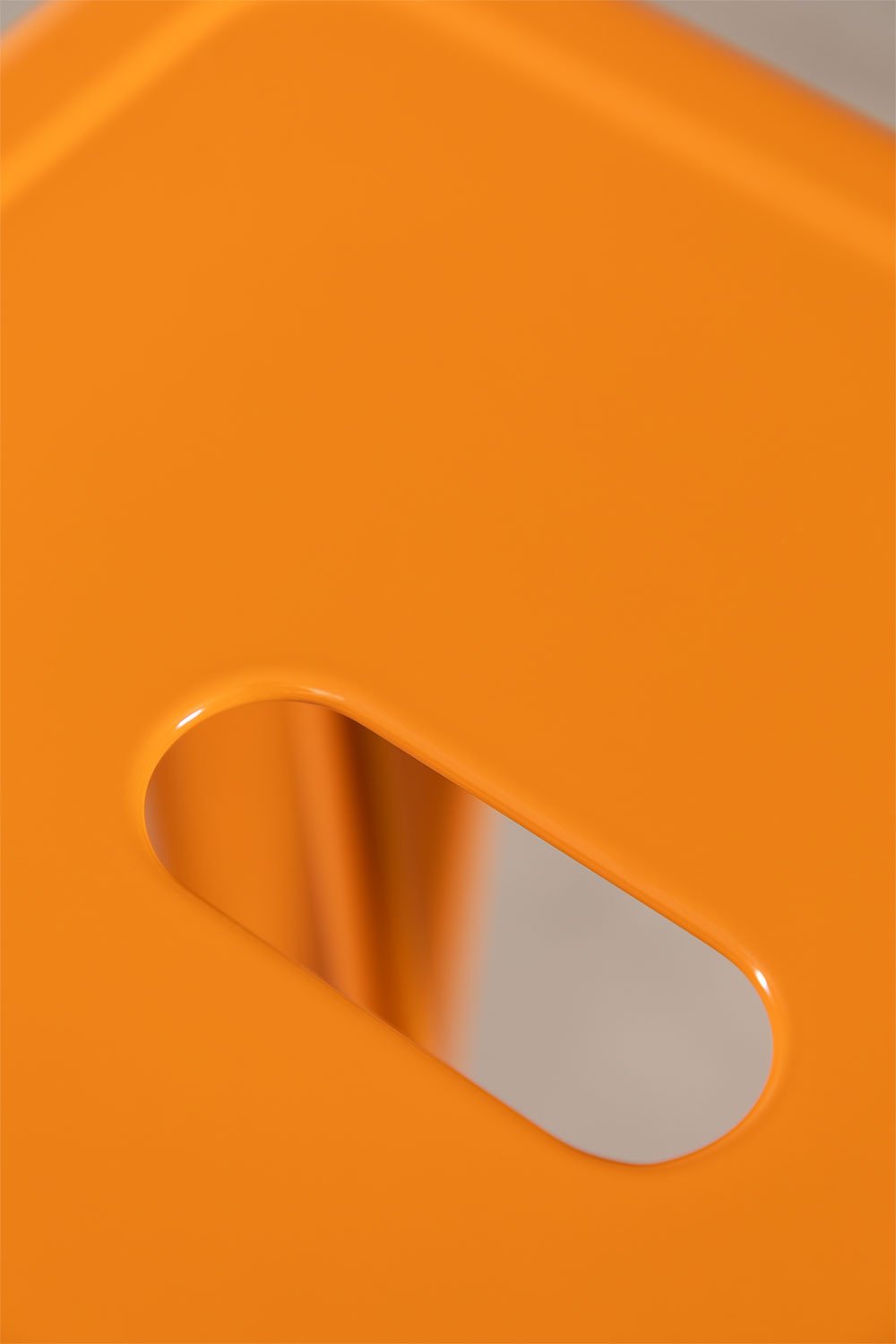 Taburete Alto en Acero LIX ↑76 cm Naranja Azafrán -  SKLUM