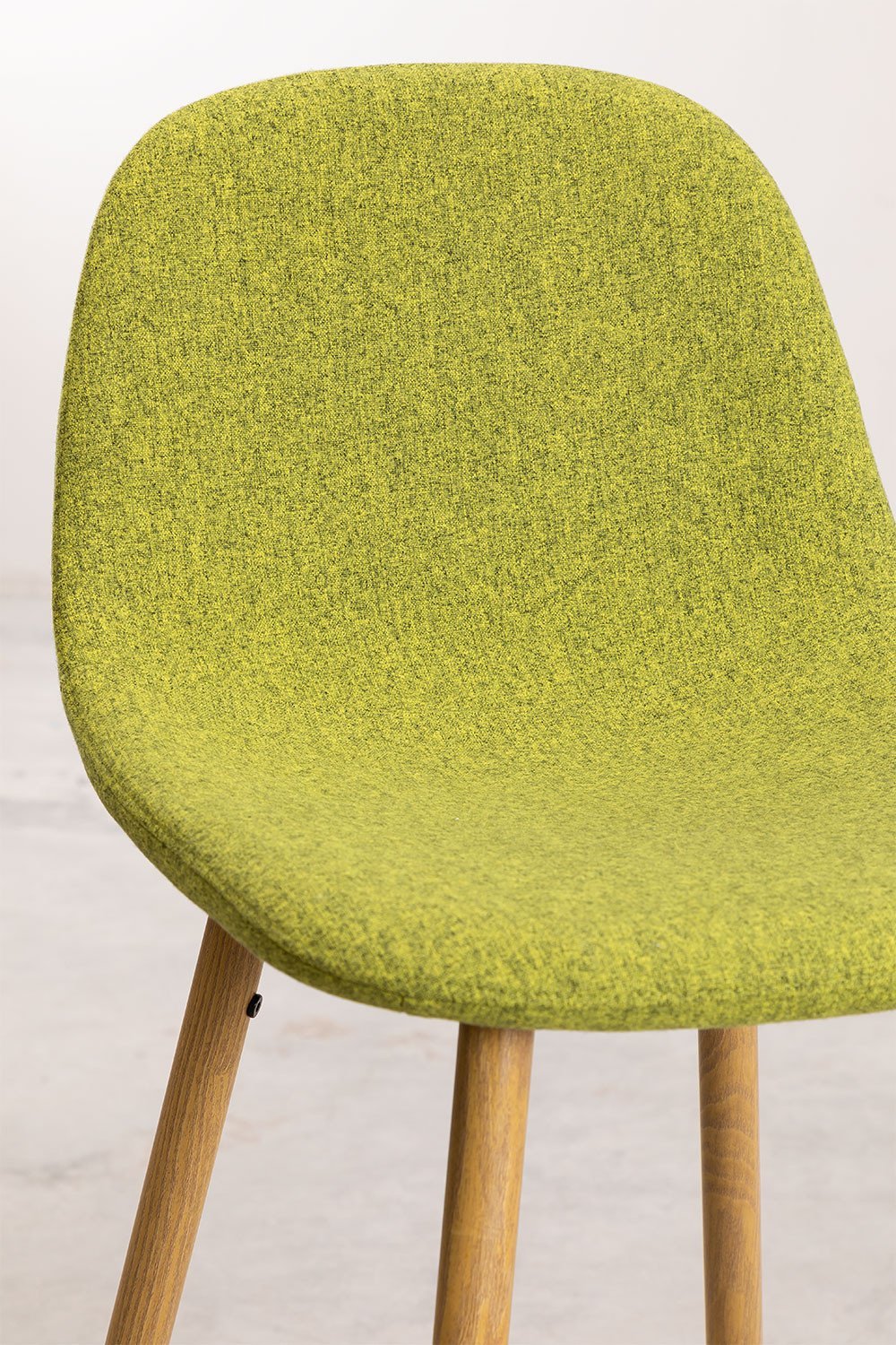 Taburete Alto Glamm ↑75 cm Verde Pistacho Madera Natural -  SKLUM