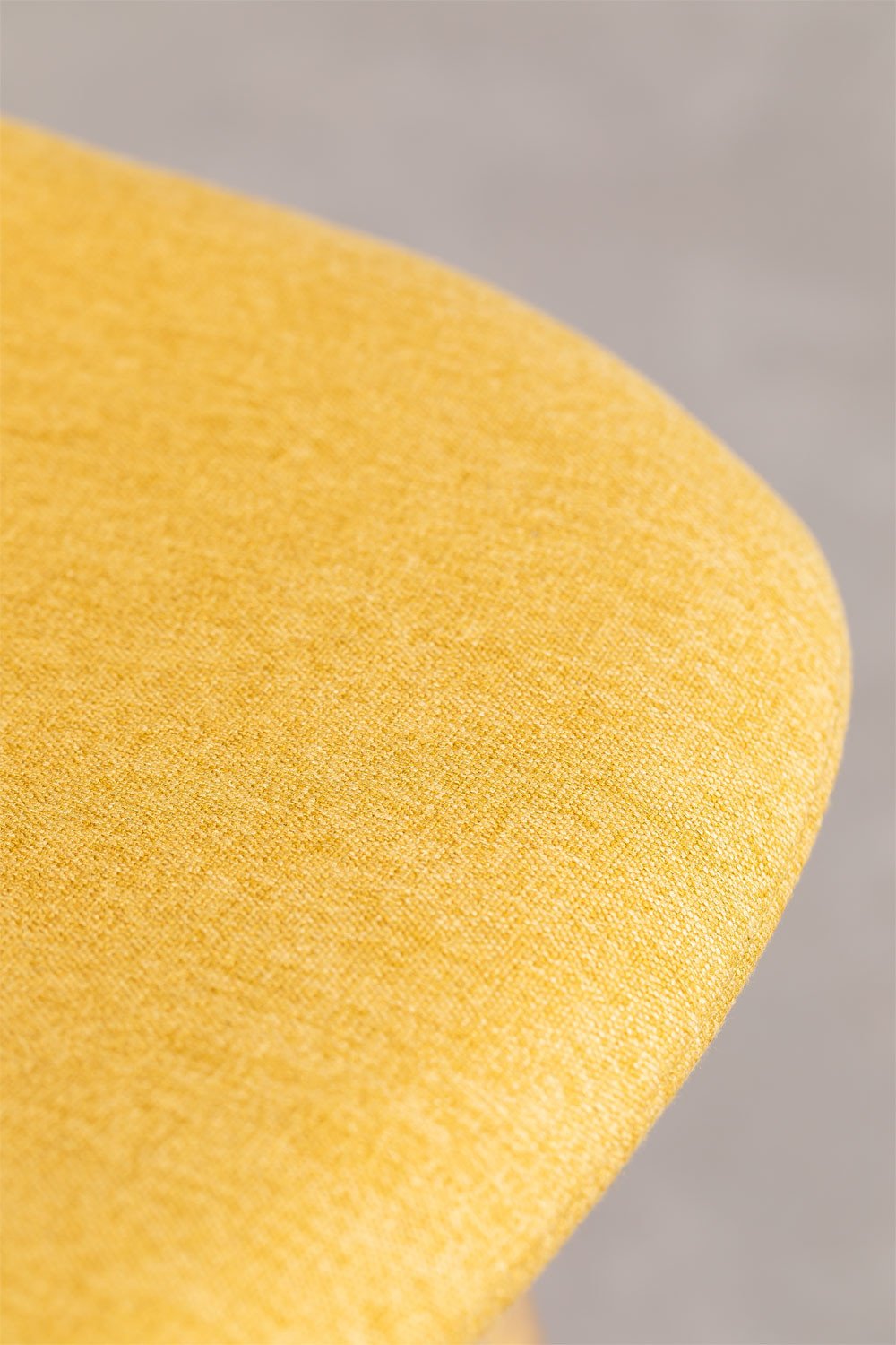 Taburete Alto Glamm ↑65 cm Amarillo Curri Madera Natural -  SKLUM